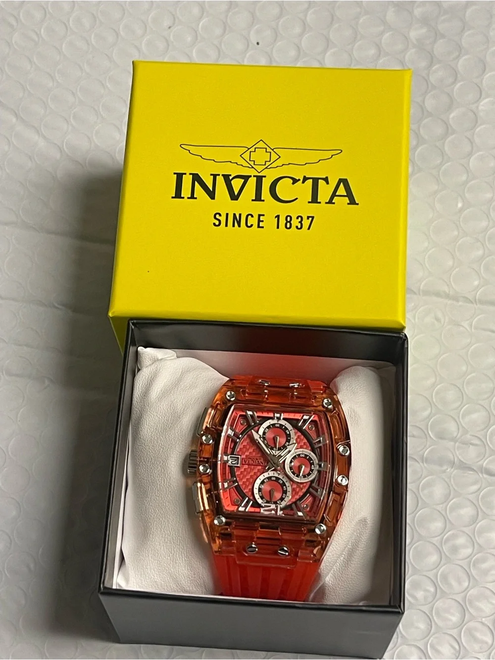 Invicta S1 Rally Men's Watch - 42mm, Red & Silver,new.